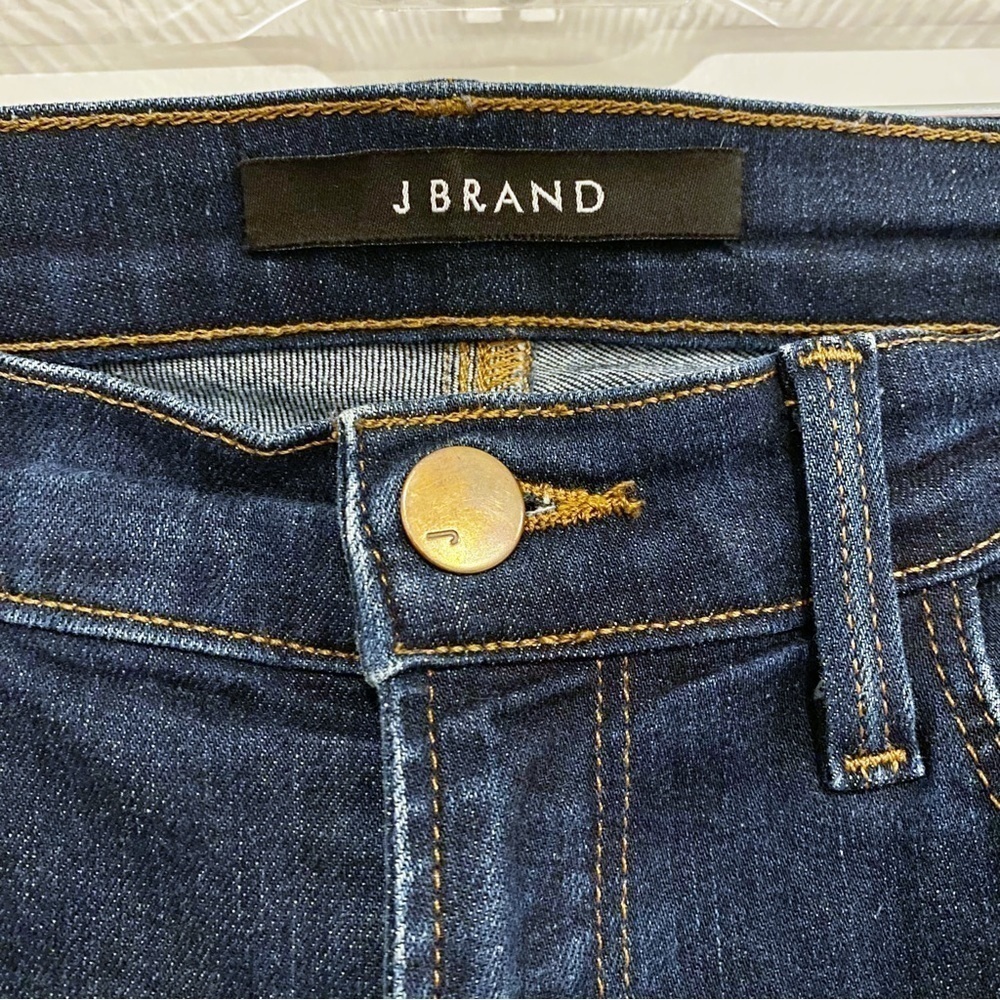 J Brand | Pure Capri Jeans Dark Blue Stretch Size 25 - Picture 4 of 8